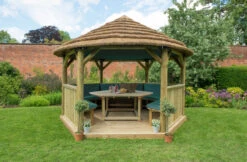 Forest Garden Hexagonal Thatched Roof Gazebo Furnished Green -Secret Happy Shop t.tlx BgBG6v3.fBGIq5FtXB.Bh4KB0. 83842.1680669068