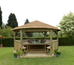Forest Garden Hexagonal Thatched Roof Gazebo Furnished Cream -Secret Happy Shop t.tlx QNQpP I.UQp9 9YJnQ.QOw4Qq. 07659.1680669119