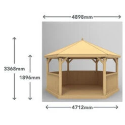 Forest Garden Hexagonal Thatched Roof Gazebo & Cream Lining -Secret Happy Shop t.tlx R7Rr Au. RrMSrLk0R.R7chRd. 16925.1676517384