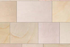 Sawn Versuro Natural Stone Paving Golden Sand 1210 X 210 X 22mm (25 Pack)