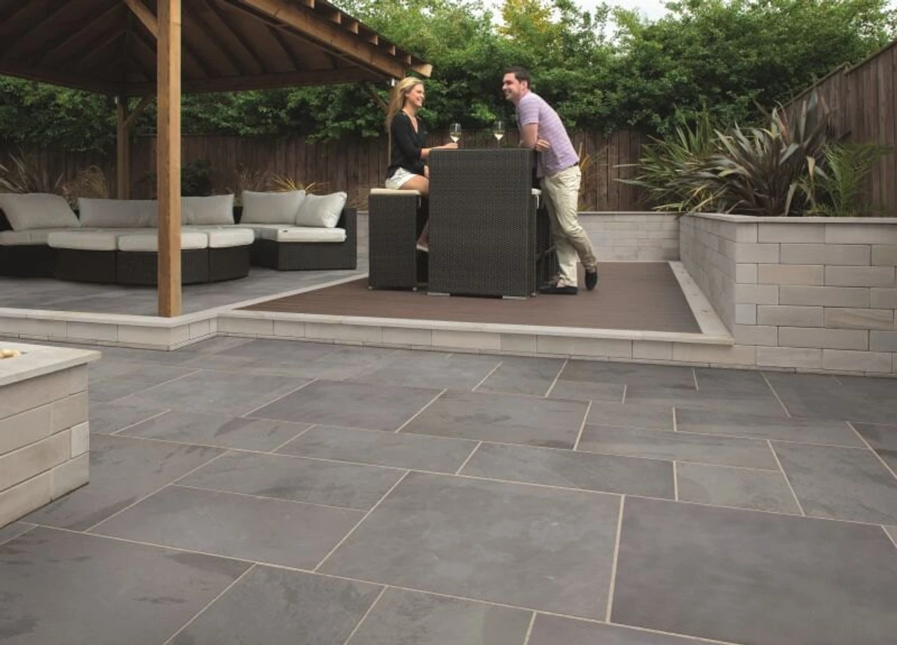 Casarta Slate Paving Slab Silver Grey Project Pack (18.61m2) 3 Casarta Slate Paving Slab Silver Grey Project Pack (18.61m2)