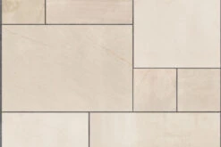 Sawn Versuro Natural Stone Paving Caramel Cream 1260 X 760 X 22mm (14 Pack)