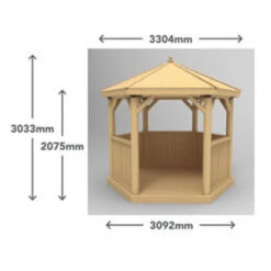 Forest Garden Hexagonal Thatched Roof Gazebo & Cream Lining -Secret Happy Shop t.tlx eOedIwA.nedTuOZxZe.eOl5eN. 28507.1676517390