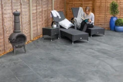 Casarta Slate Paving Slab Black Project Pack (18.61m2)