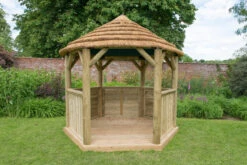 Forest Garden Hexagonal Thatched Roof Gazebo & Green Lining -Secret Happy Shop t.tlx lWlS91T.7lS6MWNs8l.lZbJlu. 96804.1680669035