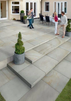 Sawn Versuro Natural Stone Paving Antique Silver 1260 X 760 X 22mm (14 Pack)