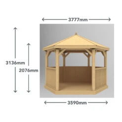 Forest Garden Hexagonal Cedar Roof Gazebo -Secret Happy Shop t.tlx vovXVqp.6vXmenXdxv.v Ngvt. 65832.1680669290